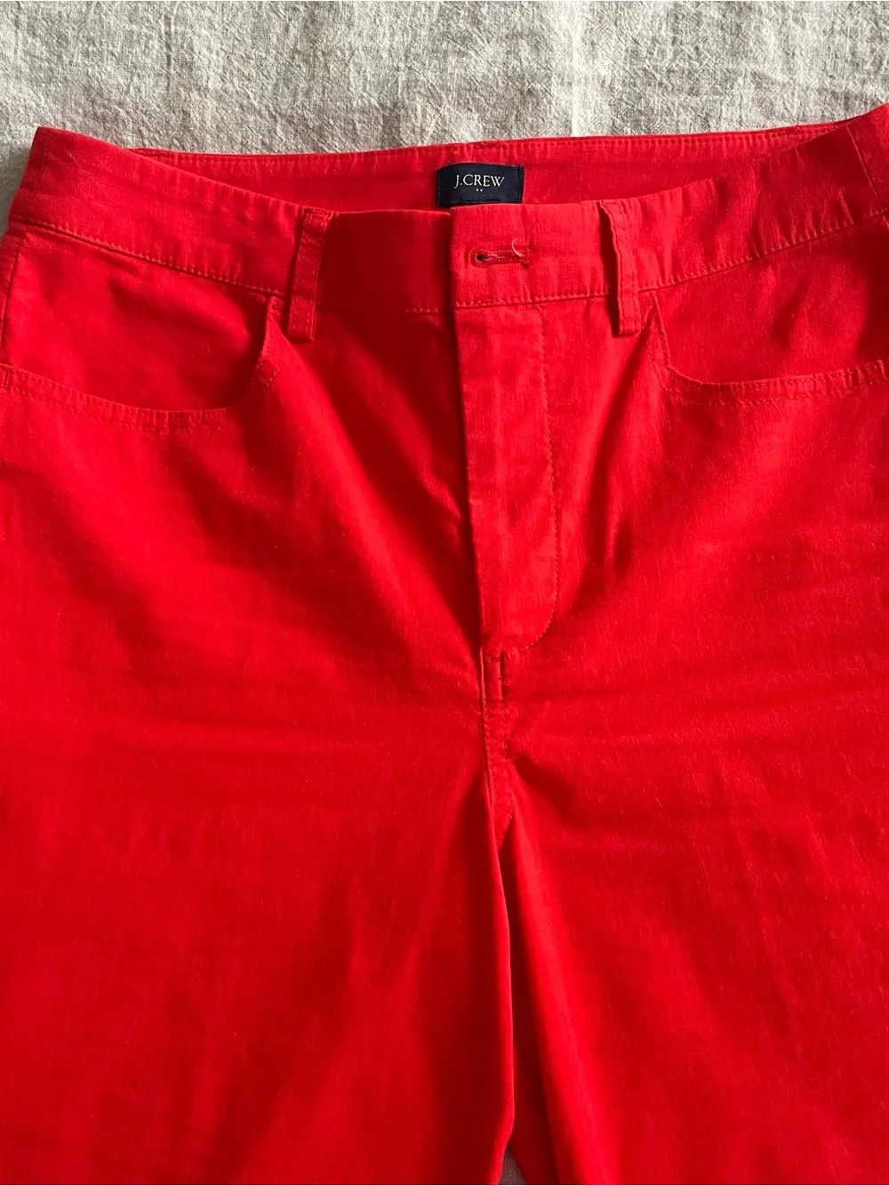 J. Crew Bright Red Wide-Leg Pants